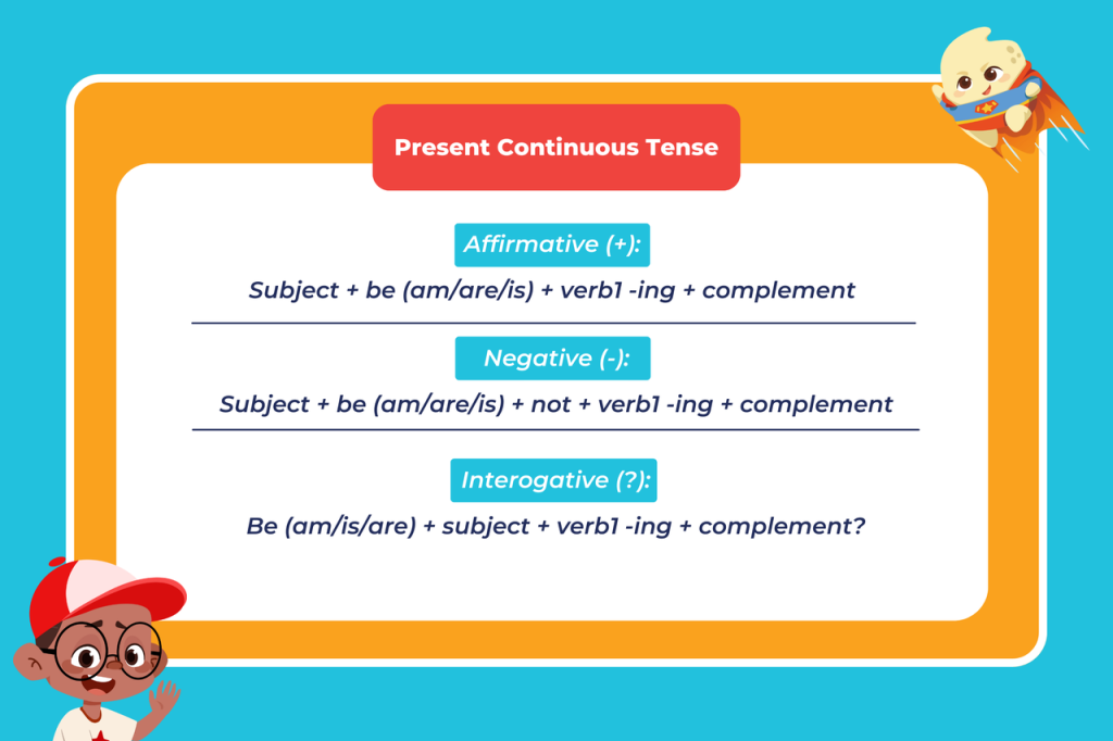 rumus present continuous